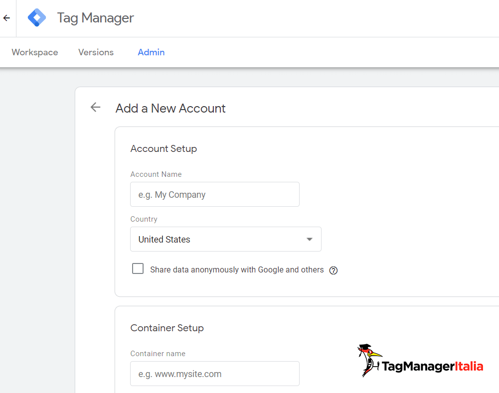 google tag manager how to add a new account in GTM google tag manager how to add a new account in GTM