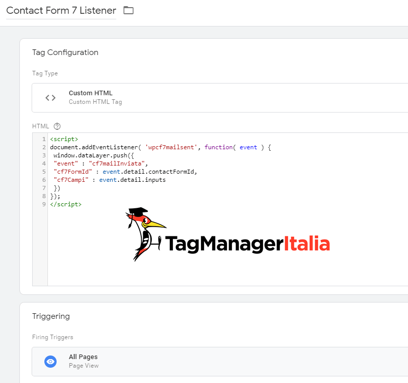tag html contact form google tag manager - listener JavaScript tag html contact form google tag manager - listener JavaScript