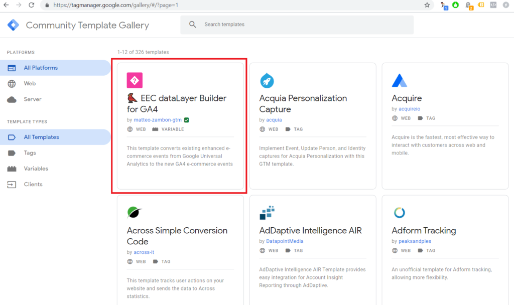 Matteo Zambon - Community Template Gallery Google Tag Manager Matteo Zambon - Community Template Gallery Google Tag Manager