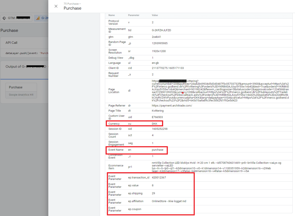debug GA4 transaction with GTM debug debug GA4 transaction with GTM debug