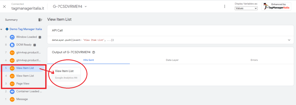 debug GTM - GA4 Tag Ecommerce hit sent debug GTM - GA4 Tag Ecommerce hit sent