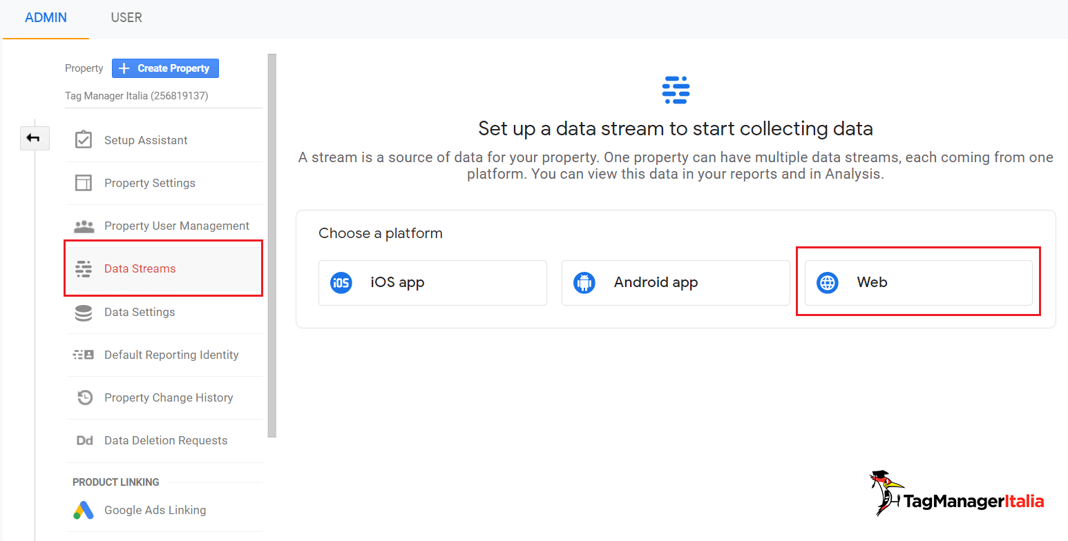 Google Analytics 4 how to set up a new Data Stream type Web Google Analytics 4 how to set up a new Data Stream type Web