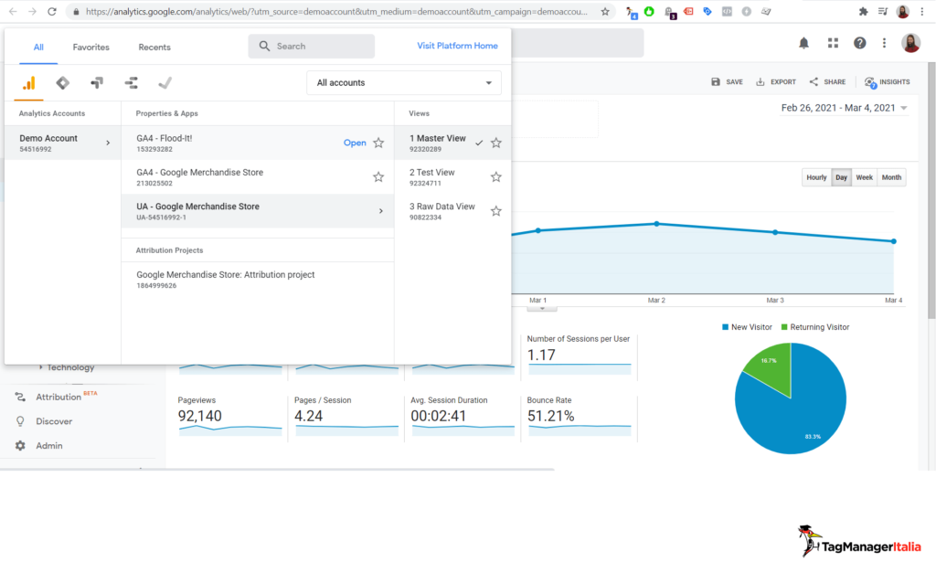 google analytics 4 and universal demo account google analytics 4 and universal demo account