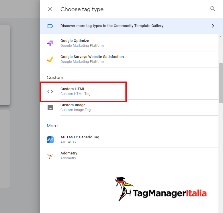 Selezione Tag tipo Html Selezione Tag tipo Html