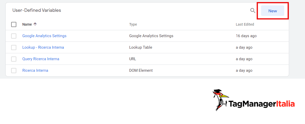nuova variabile google tag manager nuova variabile google tag manager