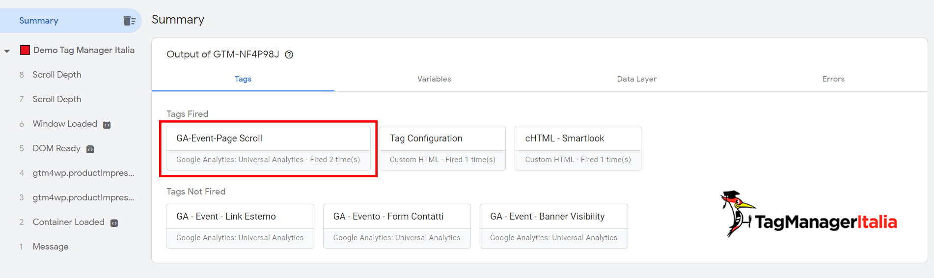check tag depth scroll page google tag manager check tag depth scroll page google tag manager