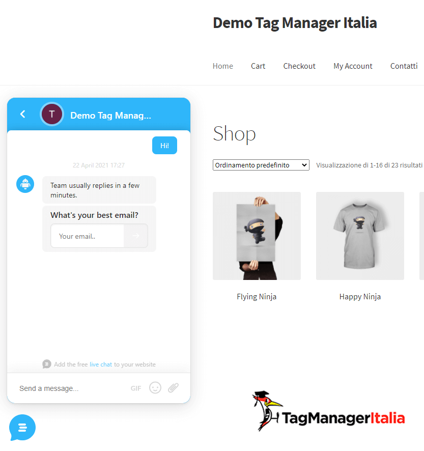 step 3 verifica widget customerly con google tag manager step 3 verifica widget customerly con google tag manager
