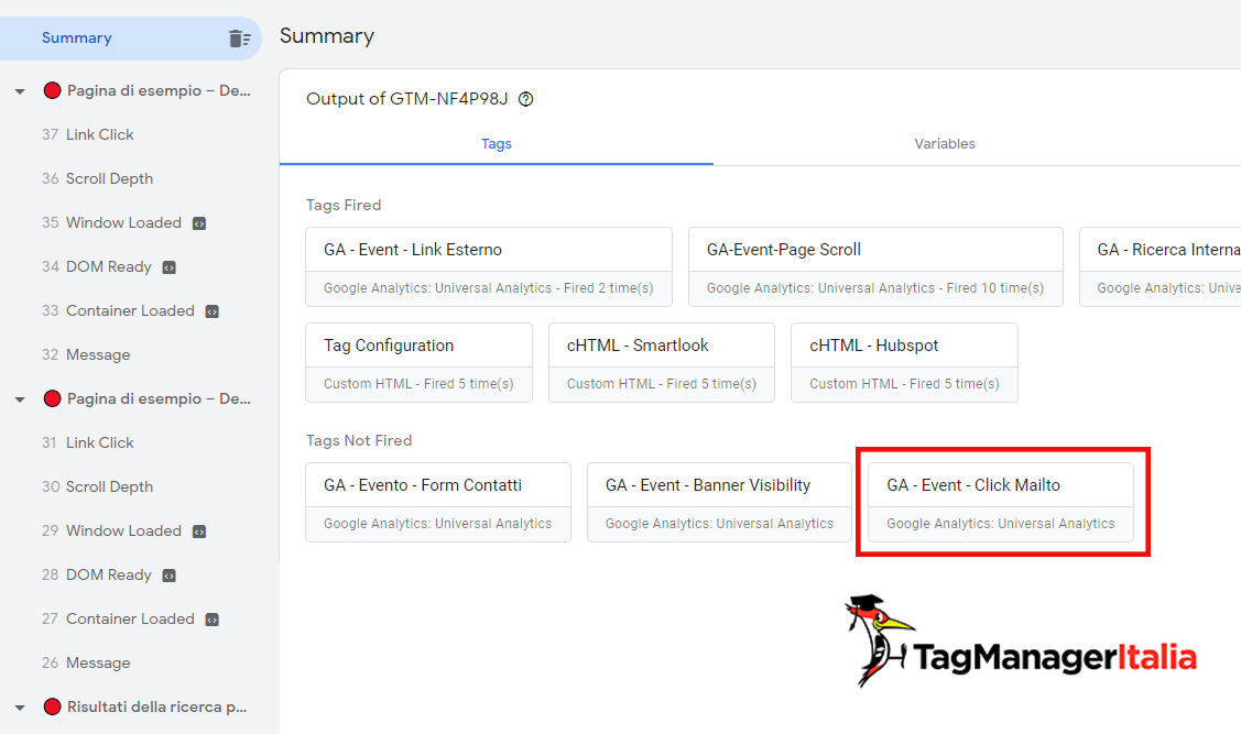 tracciare mailto google tag manager anteprima tracciare mailto google tag manager anteprima
