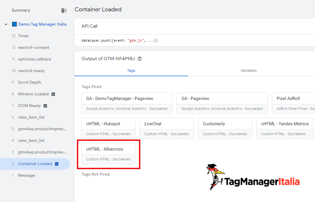 anteprima installare albacross con google tag manager anteprima installare albacross con google tag manager