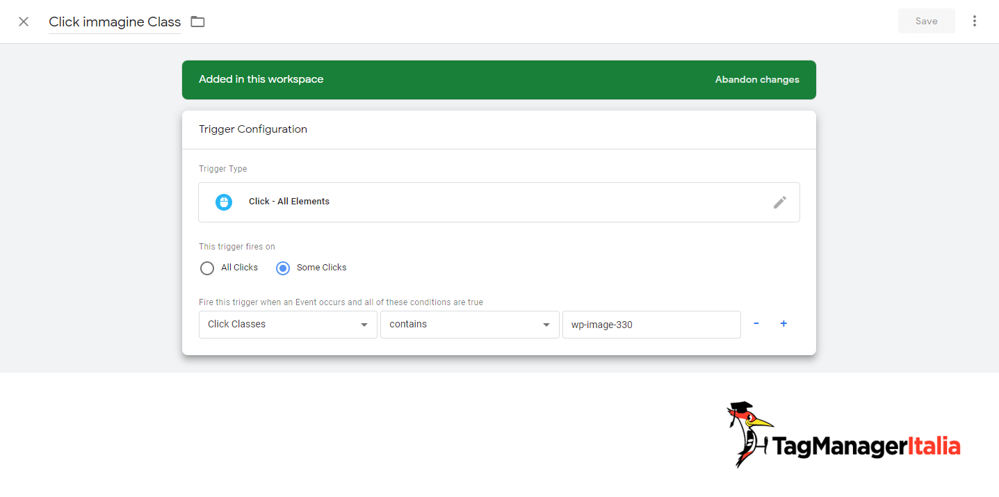 attivatore class tracciare immagine google tag manager attivatore class tracciare immagine google tag manager