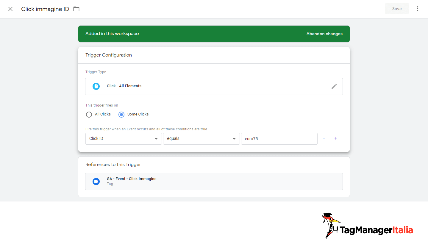 attivatore id tracciare immagine google tag manager con id euro75 attivatore id tracciare immagine google tag manager con id euro75