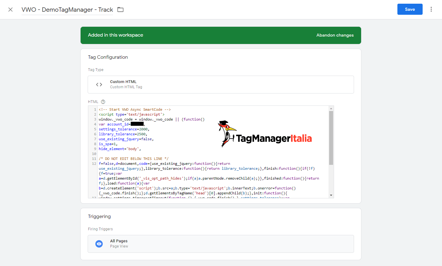 dettagli tag html personalizzato google tag manager dettagli tag html personalizzato google tag manager