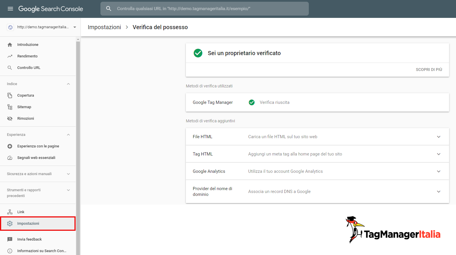 google tag manager e search console google tag manager e search console