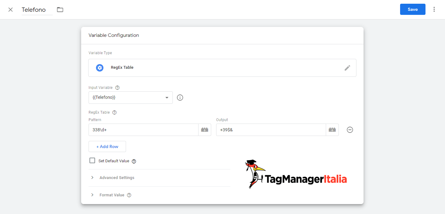 guida tabella regular expression in Google Tag Manager guida tabella regular expression in Google Tag Manager