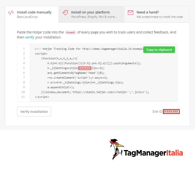 tag manger hotjar site id lo script intero tag manger hotjar site id lo script intero