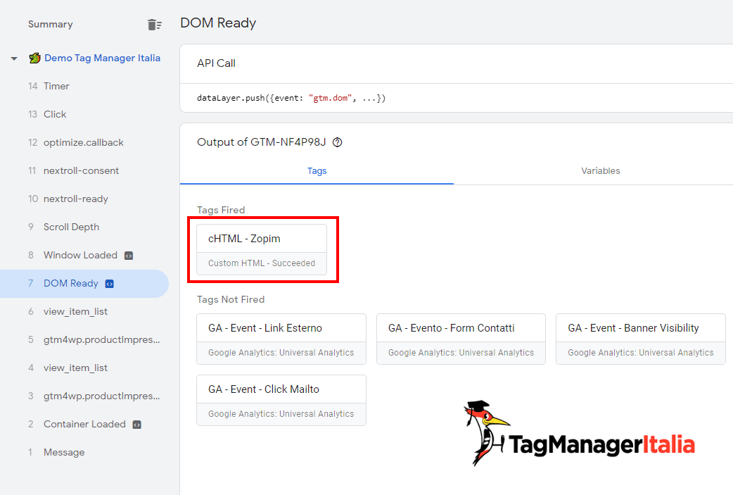 verifica installare zopim google tag manager verifica installare zopim google tag manager