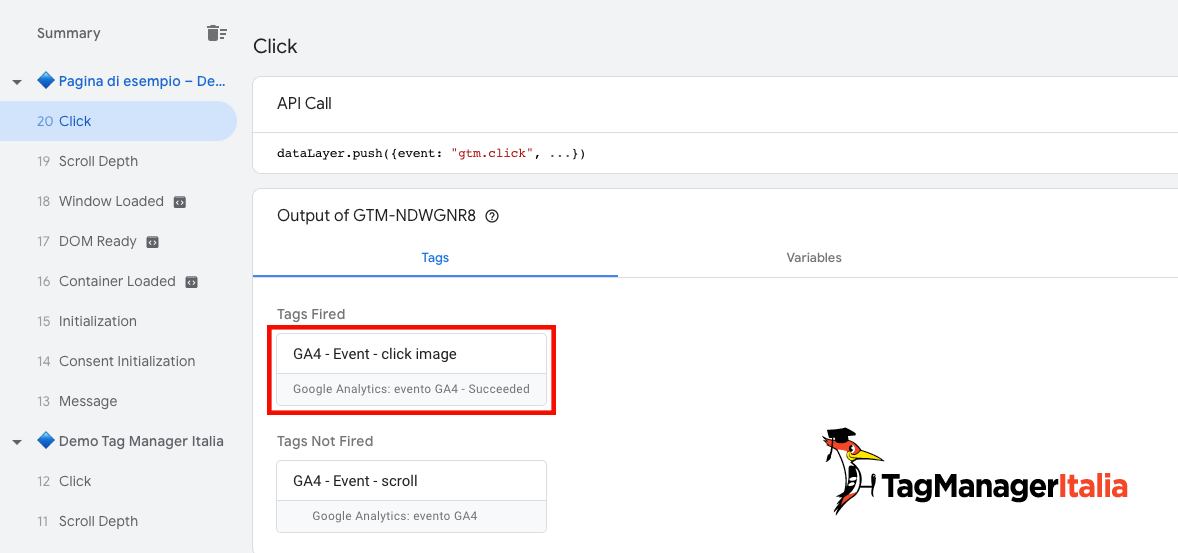 GA4 tag click image fired GA4 tag click image fired