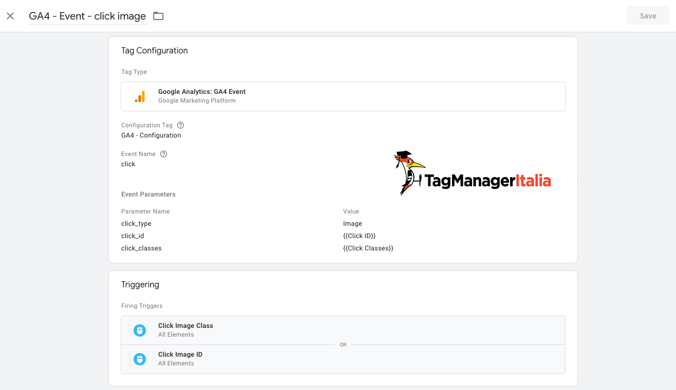 GA4 tag event click image GA4 tag event click image