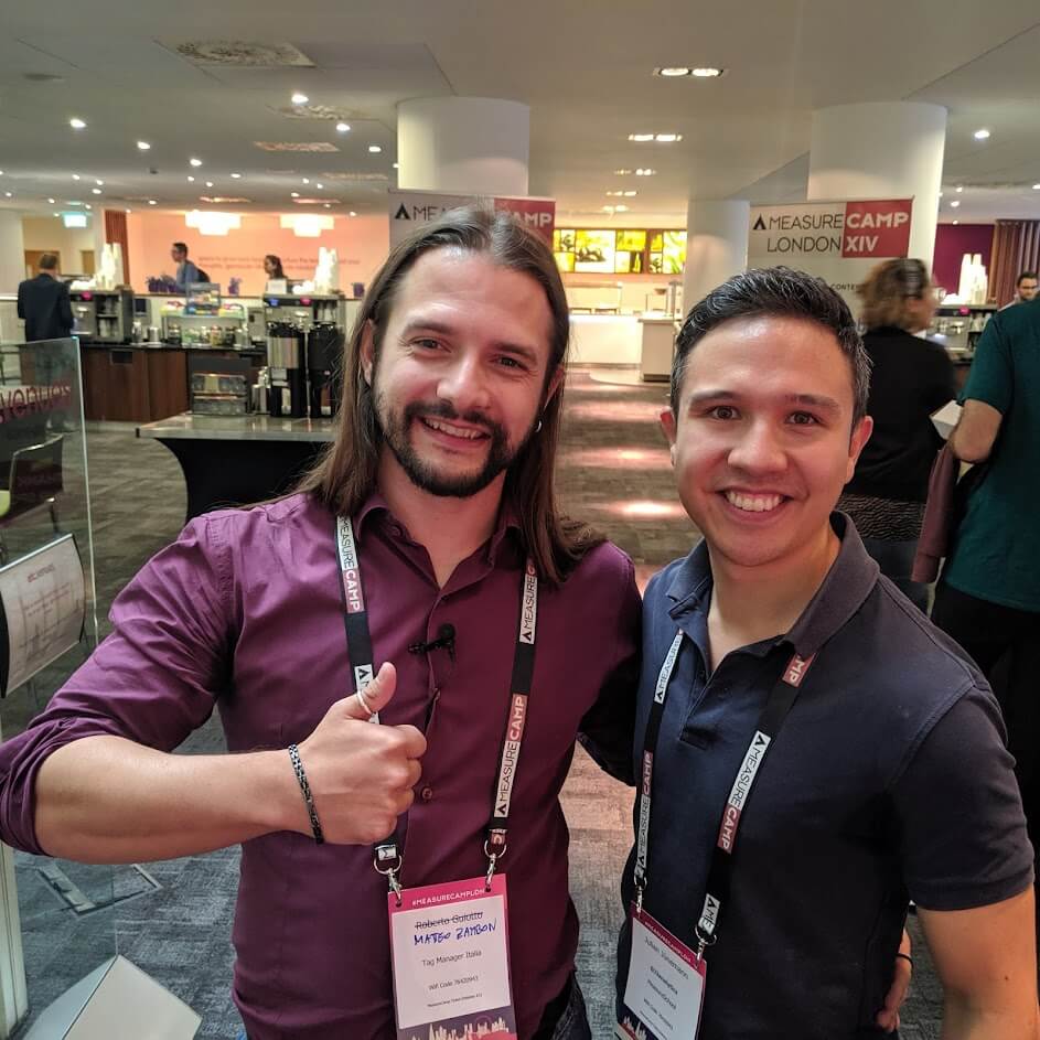 Matteo Zambon and Julian Juenemann measurecamp london 2019 Matteo Zambon and Julian Juenemann measurecamp london 2019