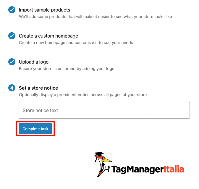 completa task dettagli dello store woocommerce completa task dettagli dello store woocommerce