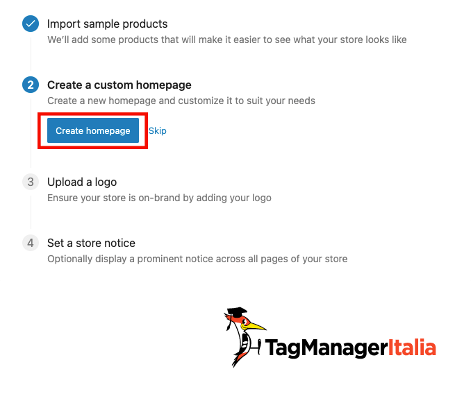 creare homepage woocommerce sito demo wordpress creare homepage woocommerce sito demo wordpress