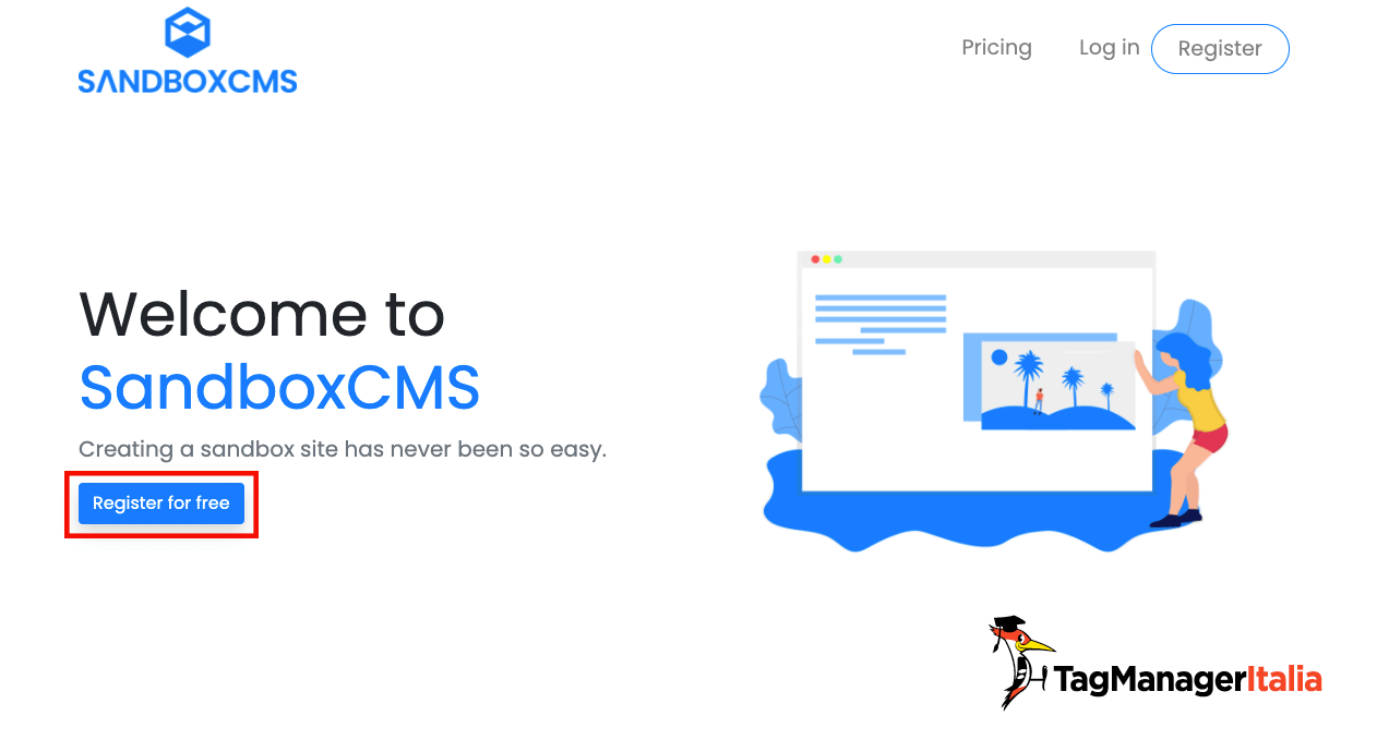 creare un account su sandboxcms creare un account su sandboxcms