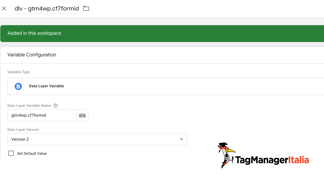 variabile di livello dati per estrapolare id fomr contact form 7 GTM variabile di livello dati per estrapolare id fomr contact form 7 GTM
