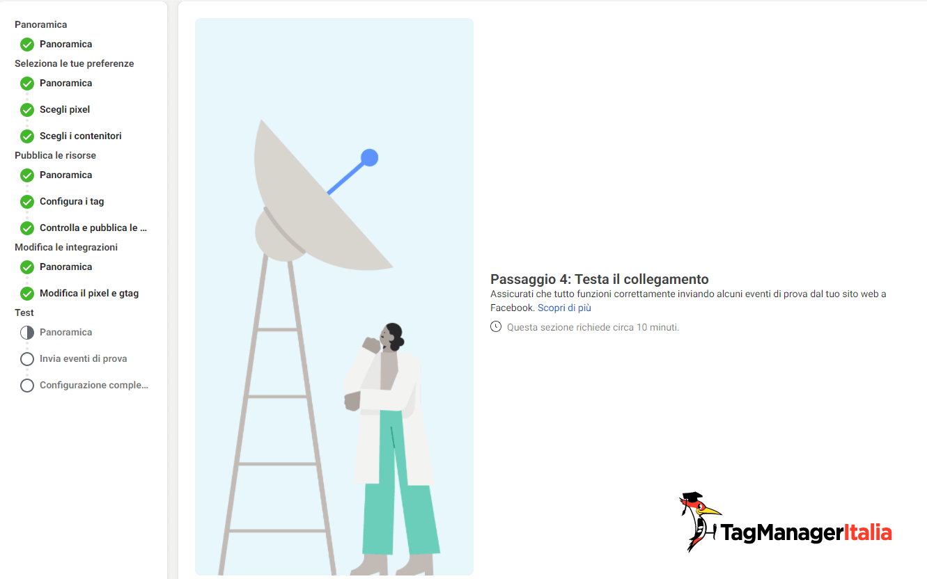 passaggio 4 configurazione conversion API facebook con integrazione GTM server side passaggio 4 configurazione conversion API facebook con integrazione GTM server side