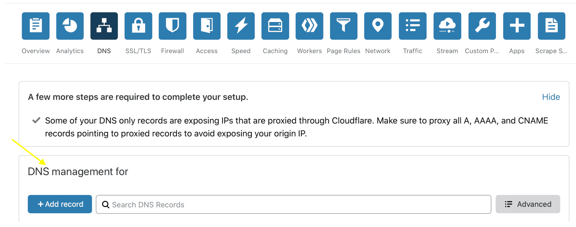 Aggiungi un record DNS su Cloudflare Aggiungi un record DNS su Cloudflare