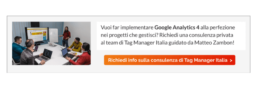 Richiedi una consulenza su Google Analytics 4 Richiedi una consulenza su Google Analytics 4