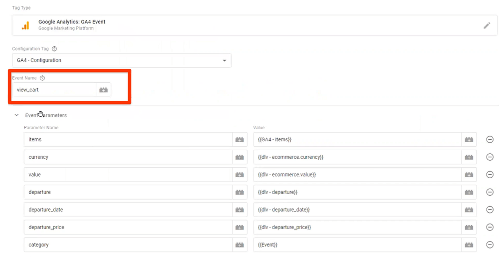 Esempio evento tracciamento Google Analytics 4 e-commerce Esempio evento tracciamento Google Analytics 4 e-commerce