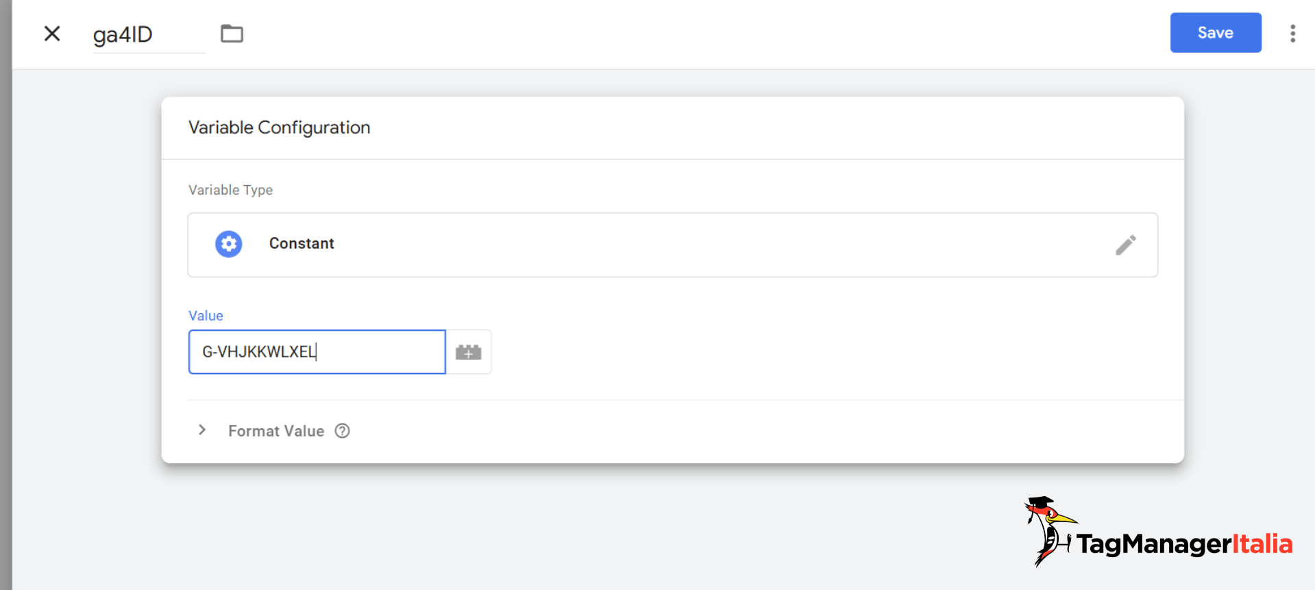 Creazione variabile costante GA4 in Google Tag Manager - Guida Tag Manager Italia Creazione variabile costante GA4 in Google Tag Manager - Guida Tag Manager Italia