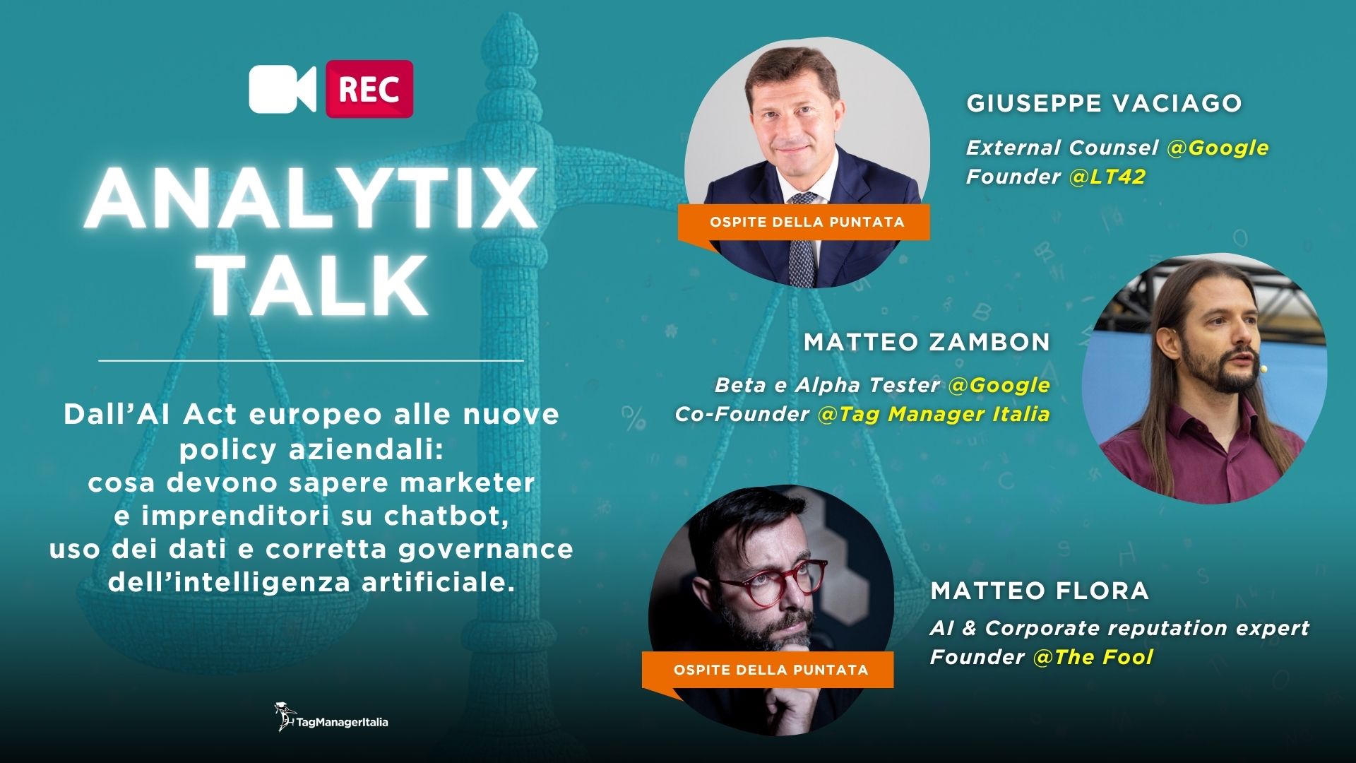 Registrazione - Analytix Talk - AI Act, Chatobot e AI Governance per ecommerce Registrazione - Analytix Talk - AI Act, Chatobot e AI Governance per ecommerce
