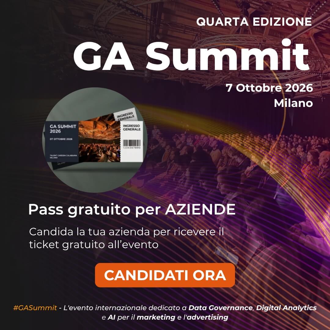 Candida la tua azienda e ricevi un ticket gratuito per la quarta edizione del GA Summit.